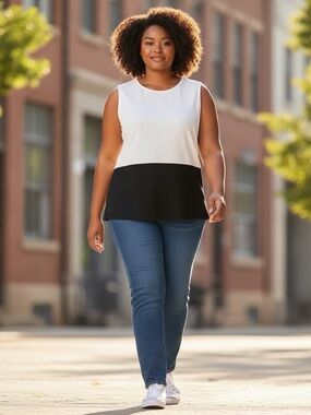 🌻 Jules & Leopold Sleeveless Colourblock Top #528